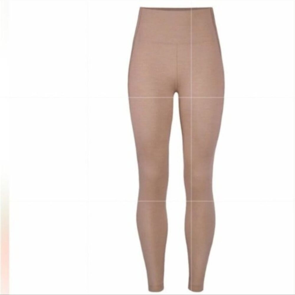 Allbirds Women's Large Brown The Gym Natural Flow Leggings 12.6 Carbon Footprint